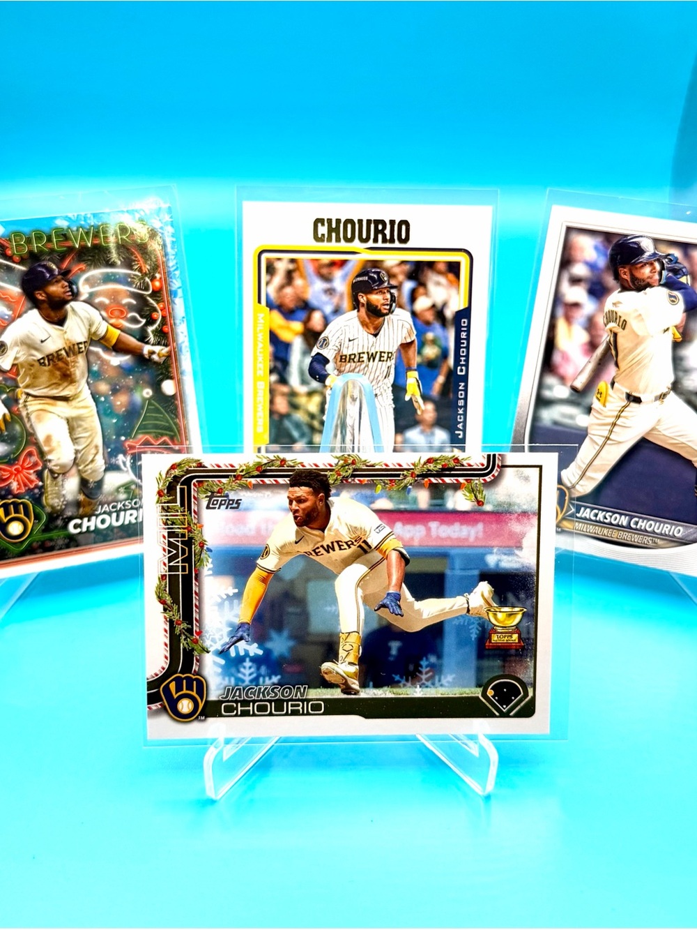 🔥Jackson Chourio Lot! All-Star Rookie + Topps Holiday Rookie + Archives! 🤩